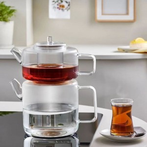 کتری قوری شعله مستقیم فلت