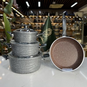 سرویس قابلمه ۷ پارچه سوئینگ eviz طوسی