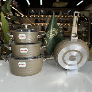 سرویس قابلمه ۷ پارچه سوئینگ eviz نسکافه ای