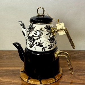 کتری قوری پاچی ترکیه گل مشکی