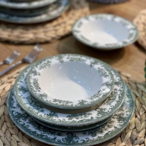 سرویس غذا خوری Rosabella green محصول kosova ترکیه