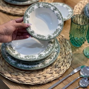 سرویس غذا خوری Rosabella green محصول kosova ترکیه