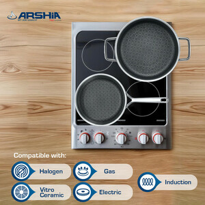 تابه استیل عرشیا مدل SS050-3341 سایز 28