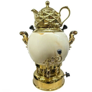 سماور گازی مدل سنگی ترموکوبل دار گنجایش 6 لیتر