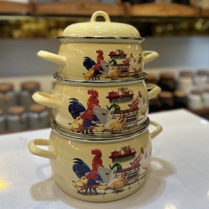 سرویس قابلمه 6 پارچه مدل لعابی کد 8234