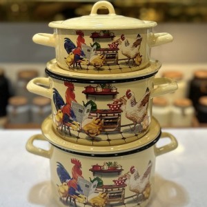 ست قابلمه لعابی روس