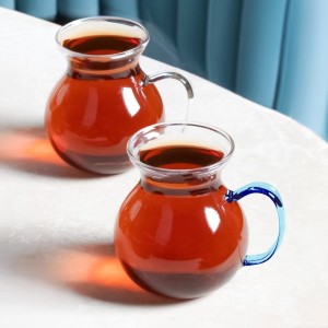 فنجان پیرکس دسته رنگی شاهین ترکیه