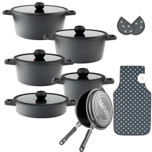 سرویس قابلمه 15 پارچه گرانیت طرح جرمنی E