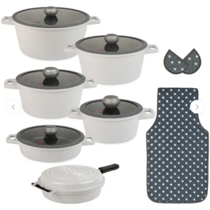 سرویس قابلمه 15 پارچه گرانیت طرح جرمنی E