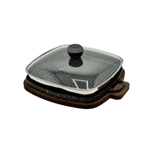 تابه گریل یونیک مدل مربع  کد 6017 سایز 32 مجموعه 3 عددی