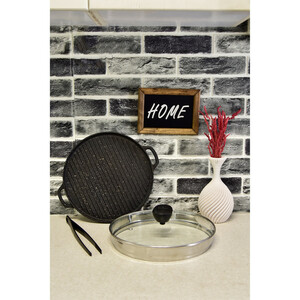 تابه گریل یونیک مدل گرد سایز 30 کد 6003