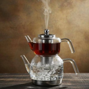 کتری قوری های پیرکس Korkmaz