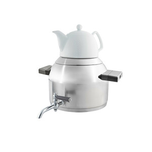 کتری و قوری کاندید مدل دانته گنجایش کتری 5 لیتر گنجایش قوری 0.5 لیتر