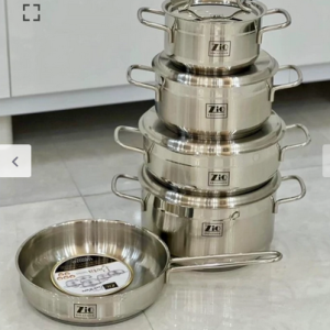 سرویس قابلمه ۹ پارچه استیل زیو مدل ZCS_1360