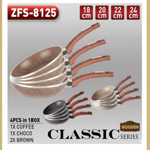 سرویس تابه گرانیت ۴ پارچه بازرگانی زیو مدل 8125