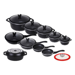 سرویس قابلمه و تابه گرانیتی 19 پارچه یلکن مدل Cookware