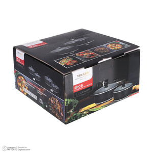 سرویس قابلمه و تابه گرانیتی 19 پارچه یلکن مدل Cookware