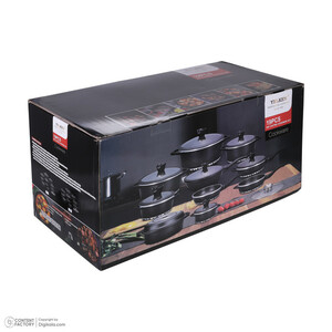 سرویس قابلمه و تابه گرانیتی 19 پارچه یلکن مدل Cookware