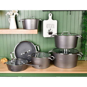 سرویس قابلمه و تابه گرانیتی 12پارچه اس جی طرح B