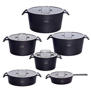 سرویس قابلمه و تابه گرانیتی 12پارچه اس جی طرح B