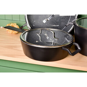 سرویس قابلمه و تابه گرانیتی 12پارچه اس جی طرح B