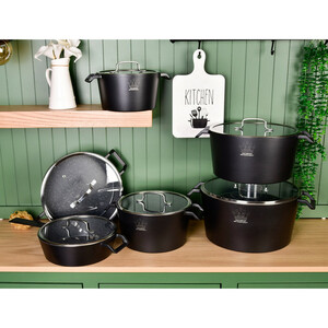 سرویس قابلمه و تابه گرانیتی 12پارچه اس جی طرح B