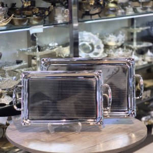 سینی استیل ۲تیکه خارجی