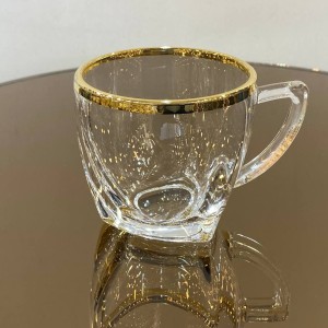 ماگ چایخوری لب طلا و نقره