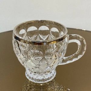 ماگ چایخوری لب طلا و نقره