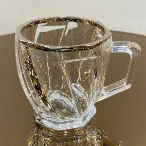 ماگ چایخوری لب طلا و نقره