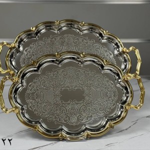 سینی استیل 2 سایز وارداتی