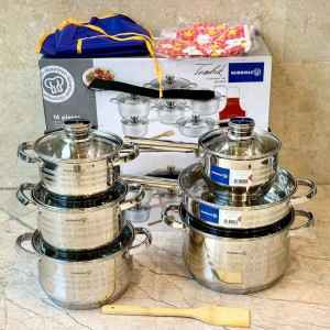 سرویس قابلمه 12پارچه استیل کرکماز