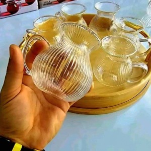 فنجان پیرکس چایخوری دسته دار محصول sahin ترکیه