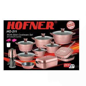 سرویس قابلمه و تابه گرانیت 27 پارچه هافنر مدل HO-211