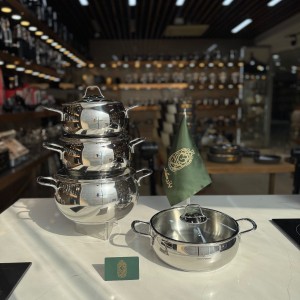 سرویس ۸ پارچه استیل سوفرام ترکیه مدل لونا