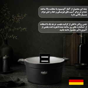 سرویس قابلمه و تابه گرانیت 15 پارچه ماینز مدل R-15