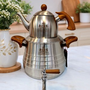 کتری قوری استیل ۶ لیتر سیرهوم