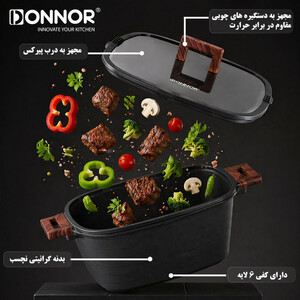 سرویس قابلمه و تابه گرانیتی 15 پارچه دونار مدل Valeria