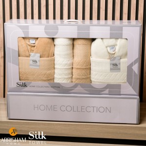 سرویس حوله عروس دو‌قلو silk