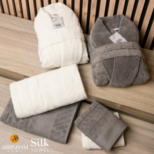 سرویس حوله عروس دو‌قلو silk