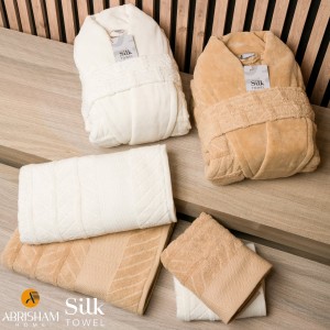 سرویس حوله عروس دو‌قلو silk
