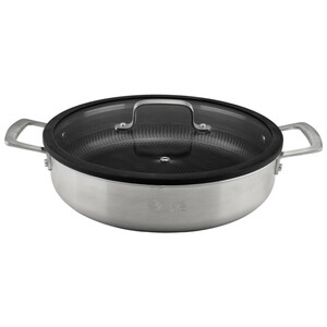 تابه دو دسته استیل ام جی اس مدل کف لیزری PS3131 سایز 28
