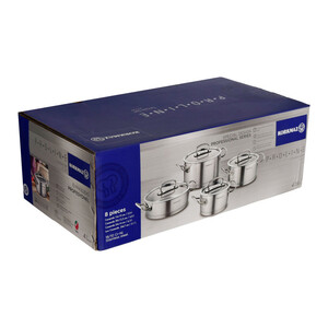 سرویس قابلمه و تابه استیل 8 پارچه کرکماز مدل پرولاین کد 1147