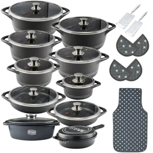 سرویس قابلمه 28 پارچه گرانیت طرح ایتالیا B