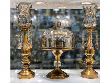 ست شمعدان و کیک خوری