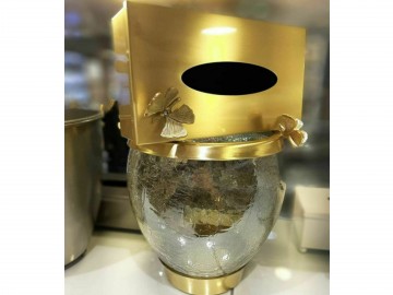 سطل و دستمال فلزی