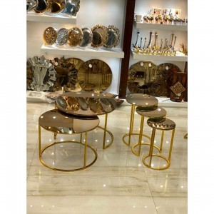 ست عسلی و جلومبلی حلقه ایی