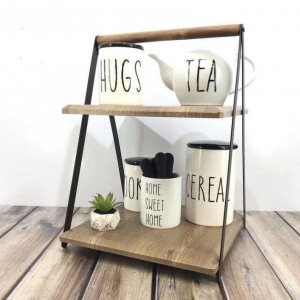 استند2طبقه چوبی