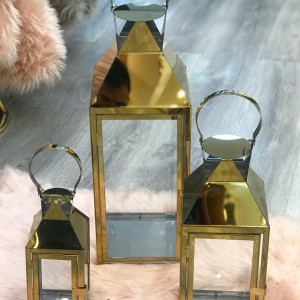 فانوس کنارسالنی استیل