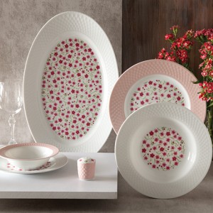 سرویس چینی 28 پارچه غذاخوری فلورال